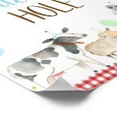 ボーイファームウォーターリングホール誕生日サイン ポスター (角)