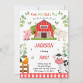 ボーイファーム誕生日パーティー 招待状 (正面)