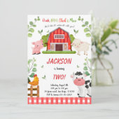 ボーイファーム誕生日パーティー 招待状 (スタンド正面)