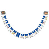 ボーイフォトカーズビークル模様キッド誕生日パーティー バンティングフラッグ (全)