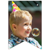 ボーイフォトカーズビークル模様キッド誕生日パーティー バンティングフラッグ (第1の旗)