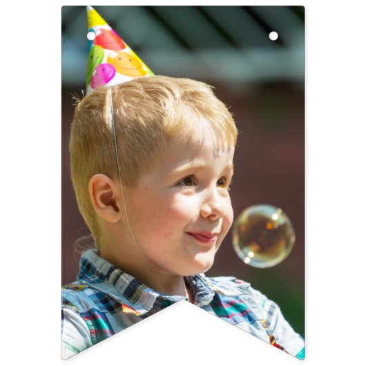 ボーイフォトカーズビークル模様キッド誕生日パーティー バンティングフラッグ (第1の旗)