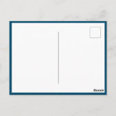 ボーイフォト野球ボールサンキュー誕生日 ポストカード (裏面)