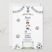 ボーイフットボールの誕生日の招待状 招待状 (正面)