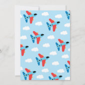 ボーイフライト誕生日 招待状 (裏面)