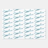 ボーイフラワーベイビーシャワーかわいい男の子 ラッピングペーパーシート (正面3)