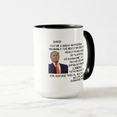 ボーイフレンドおもしろいトランプに贈り物 マグカップ (正面右)