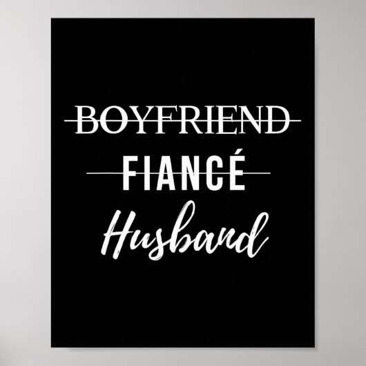 ボーイフレンドおもしろいフィアンス結婚夫の新郎のみ ポスター (正面)