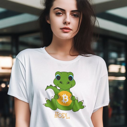 ボーイフレンドおもしろい用HODLビットコインT型、パパ用ギフト Tシャツ