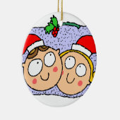 ボーイフレンドおよびガールフレンドのオーナメント セラミックオーナメント (右)