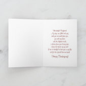 ボーイフレンドが感謝祭の七面鳥カードをハッピー シーズンカード (内部)