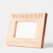 ボーイフレンドが永遠に撮影 レーザー彫刻フレーム (左)
