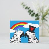 ボーイフレンドとトランスジェンダーのオウム娘 ポストカード (スタンド正面)