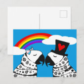 ボーイフレンドとトランスジェンダーのオウム娘 ポストカード (正面/裏面)