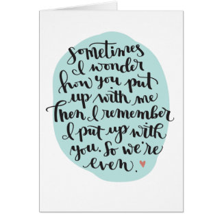 ボーイフレンドのためのおもしろいな記念日カード