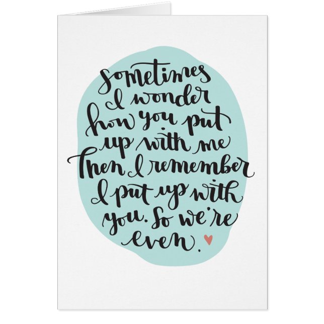 ボーイフレンドのためのおもしろいな記念日カード (正面)