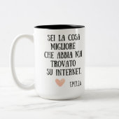 ボーイフレンドのためのバレンタインの贈り物，彼のためにマグカップ ツートーンマグカップ (左)