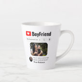 ボーイフレンドのソーシャルメディア カフェラテマグ (右)