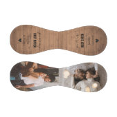 ボーイフレンドのバレンタインの贈り物の写真（背中）素朴な木 野球ボール (パネル)