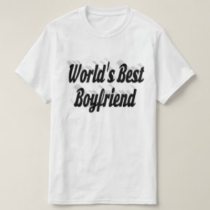 ボーイフレンドのブラックスクリプト Tシャツ