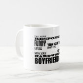 ボーイフレンドのベスト及びすばらしいボーイフレンド: 質 コーヒーマグカップ (正面左)