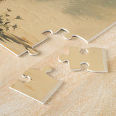 ボーイフレンドのレトロスタイル ジグソーパズル (側面)