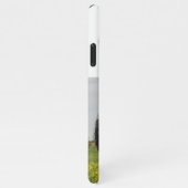 ボーイフレンドの写真と青い文字のiPhoneケース iPhoneケース (右側)