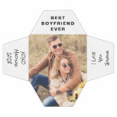 ボーイフレンドの写真パーソナライズされた サッカーボール (フラット)