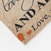 ボーイフレンドの引用文を愛する |おもしろいプレゼント フリースブランケット (角)