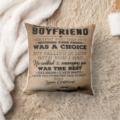 ボーイフレンドの引用文を愛する |かわいい彼氏の贈り物 クッション (ブランケット)