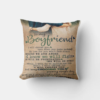 ボーイフレンドの引用文を愛する |トレンディー クッション