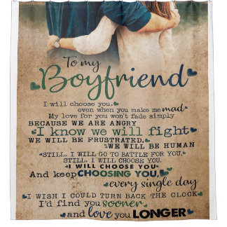 ボーイフレンドの引用文を愛する |トレンディー シャワーカーテン