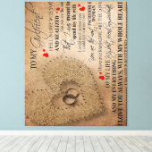 ボーイフレンドの引用文を愛する |現おもしろい在引用文 キャンバスプリント (インサイチュ (ウッドフロア))