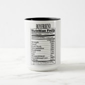 ボーイフレンドの栄養事実 マグカップ (中央)