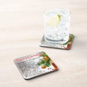 ボーイフレンドの詩-クリスマスのデザイン コースター (右側)