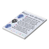 ボーイフレンドの詩 – 40歳の誕生日 ノートパッド (回転)