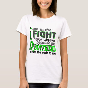 ボーイフレンドは私に世界をリンパ腫意味します Tシャツ
