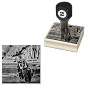 ボーイフレンドへのオートバイの贈り物 ラバースタンプ (押印)