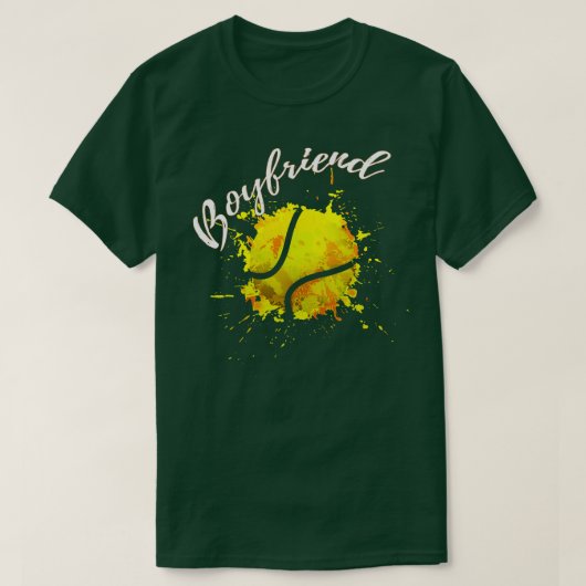 ボーイフレンドカラフル野球 Tシャツ (デザイン正面)