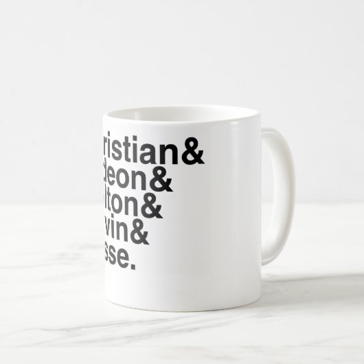 ボーイフレンドキリスト教のGideon、Colton、ギャビンを…予約して下さい コーヒーマグカップ (正面右)