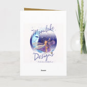 ボーイフレンドクリスマスカード – 雪だるまインハート シーズンカード (裏面)