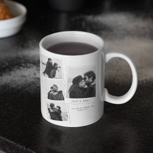 ボーイフレンドフォトコラージュマグ コーヒーマグカップ