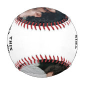 ボーイフレンド写真野球 野球ボール (裏面)