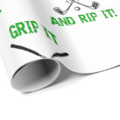 ボーイフレンド夫クリスマス誕生日ゴルフ ラッピングペーパー (ロールコーナー)