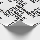 ボーイフレンド夫クリスマス誕生日モルモン男 ラッピングペーパー (角)