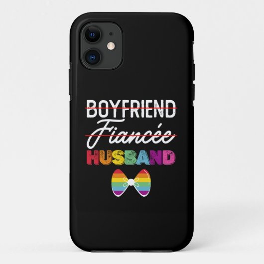 ボーイフレンド婚約夫ゲイ結婚グルーマーLGBTQ Case-Mate iPhoneケース (裏面)