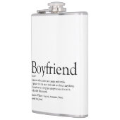ボーイフレンド定義ことわざ白黒 フラスク (左)