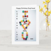 ボーイフレンド誕生日カードラブイットジェリートット カード (黄色い花)