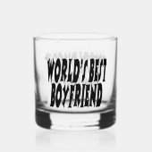 ボーイフレンド黒タイポグラフィ ウイスキーグラス (裏面)
