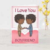 ボーイフレンド，ゲイ，かわいい愛するアフリカ系アメリカ人クープル カード (黄色い花)